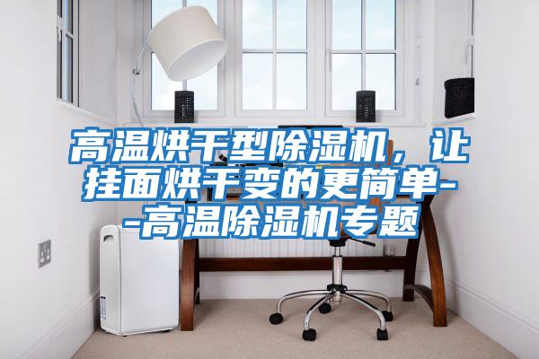 高溫烘干型除濕機，讓掛面烘干變的更簡單--高溫除濕機專題